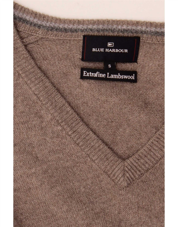 Marks & Spencer Pull à col en V Blue Harbour pour homme, petit gris