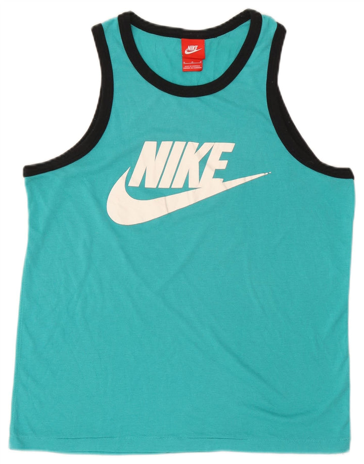 Nike Débardeur graphique pour femme UK 14 Bleu moyen