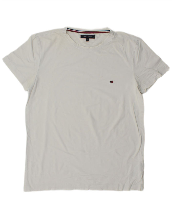Tommy Hilfiger T-Shirt Homme Blanc Moyen Coton