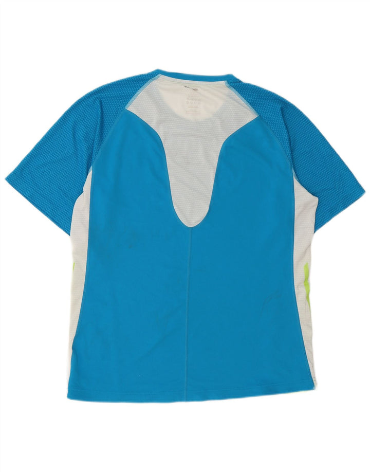 Adidas Hommes Climacool T-Shirt Haut Grand Bleu Colorblock Polyester