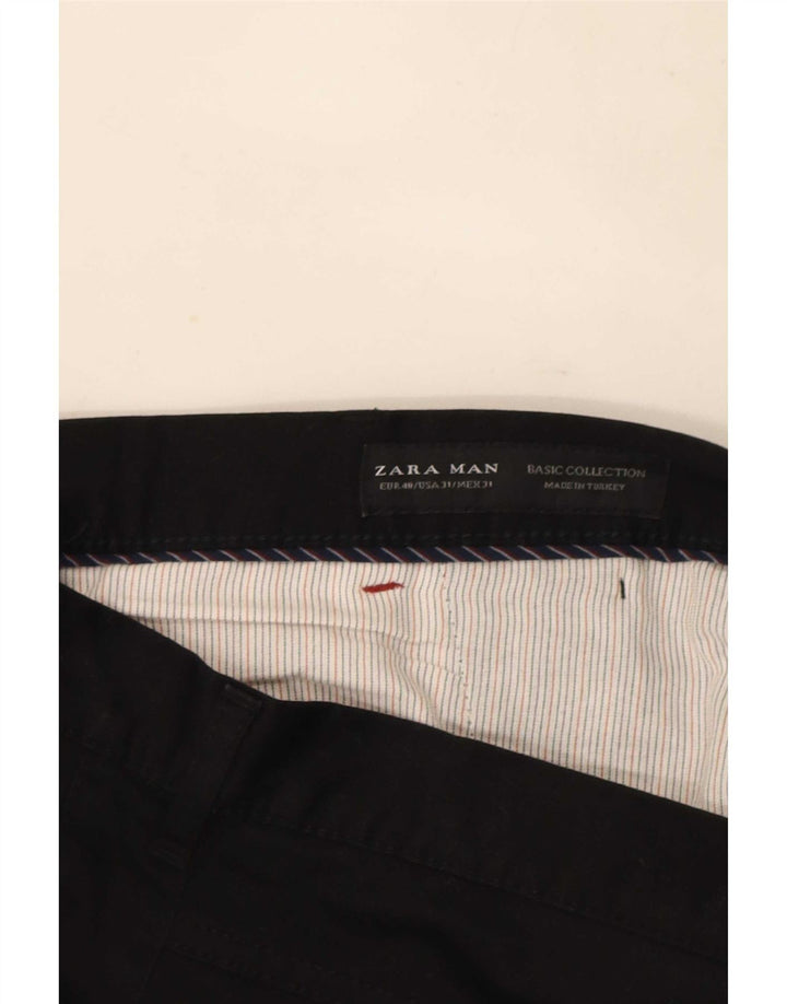 Zara Pantalon Chino Slim Homme EU 40 Medium W31 L27 Noir