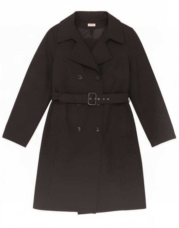 Max & Co. Trench-Coat Femme UK 10 Petit Noir Polyamide