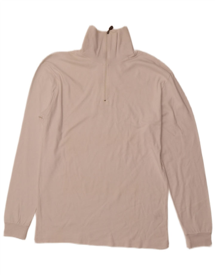 CONTE OF FLORENCE Haut de survêtement à col zippé pour femme IT 52 2XL Blanc