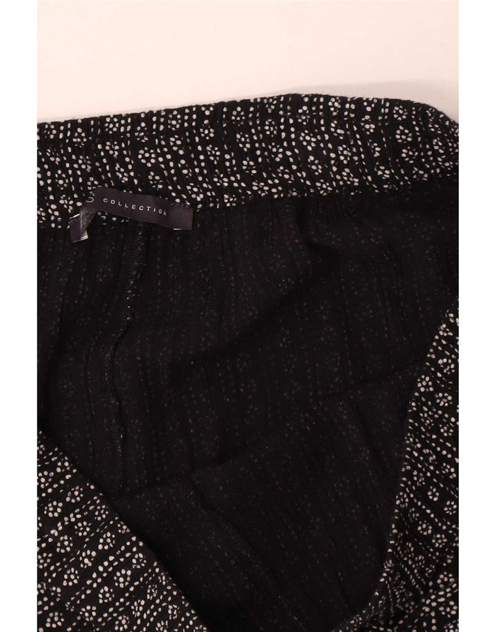 Marks & Spencer Short à motif abstrait pour femme UK 12 Medium W34 Noir