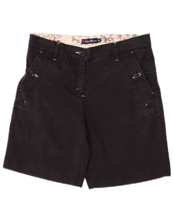 Conte of Florence Short Chino Femme IT 42 Medium W28 Coton Noir