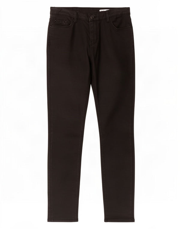 Zara Pantalon décontracté slim pour femme EU 38 Small W28 L28 Coton noir