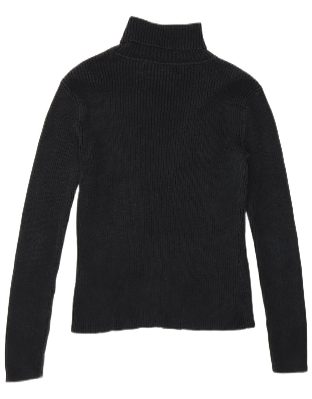 TOMMY HILFIGER Pull col roulé pour femme UK 8 Small Noir Coton