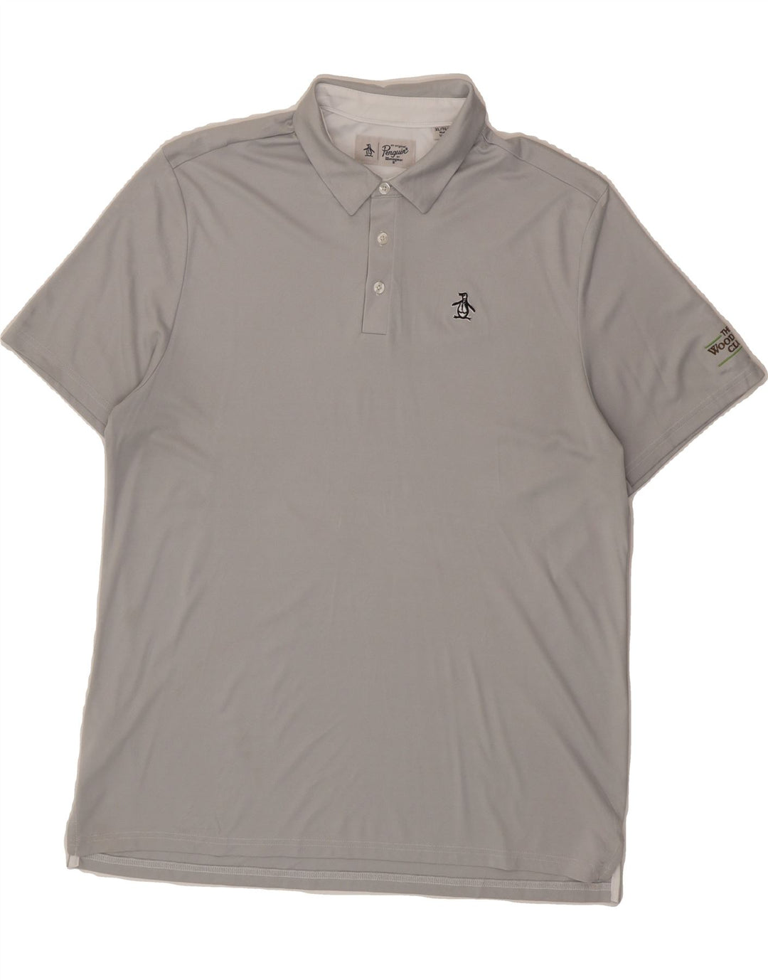 PENGUIN Mens Polo Shirt XL Grey Polyester Vintage Penguin and Second-Hand Penguin from Messina Hembry 