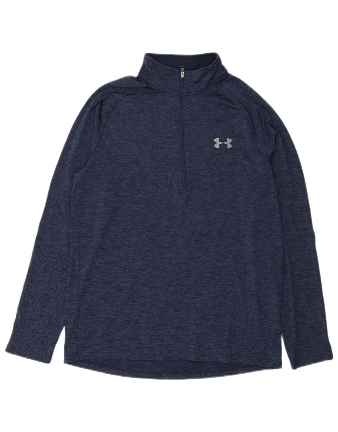 Under Armour Haut de Survêtement Heat Gear Pullover Homme Bleu Marine Moucheté