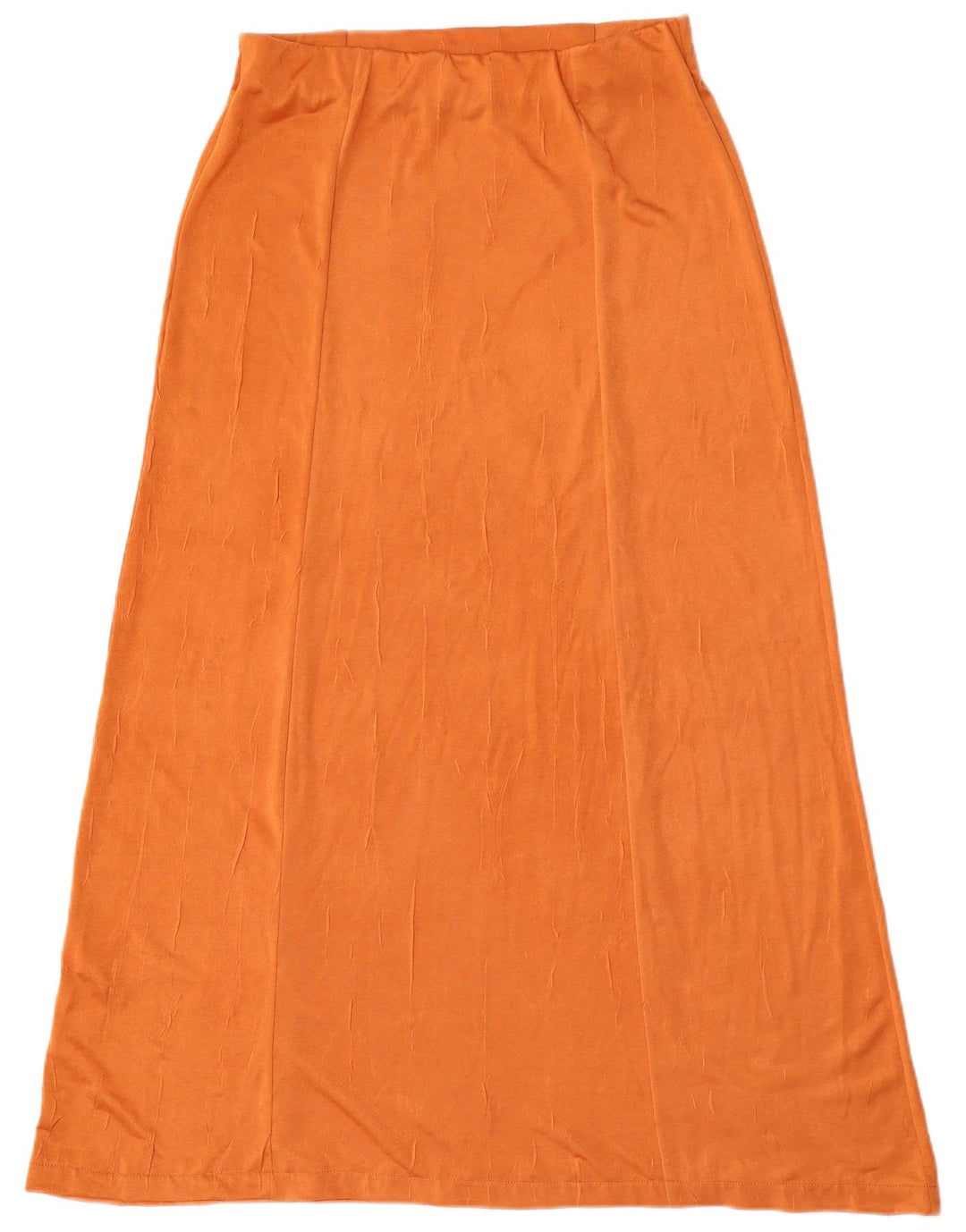 Zara Femme Jupe Maxi Taille Haute Large W30 Orange Polyester