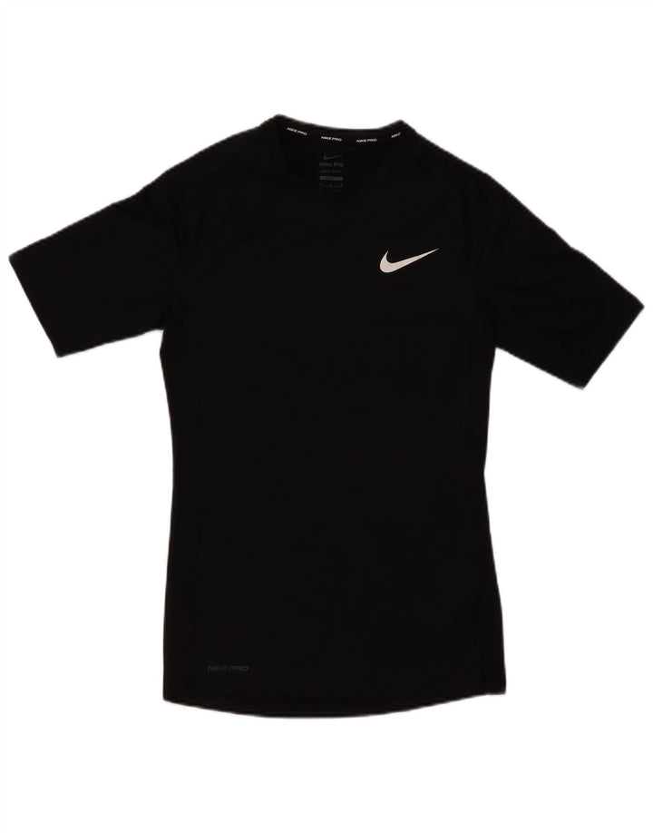 Nike Hommes Dri Fit T-Shirt Haut Noir Moyen Polyester