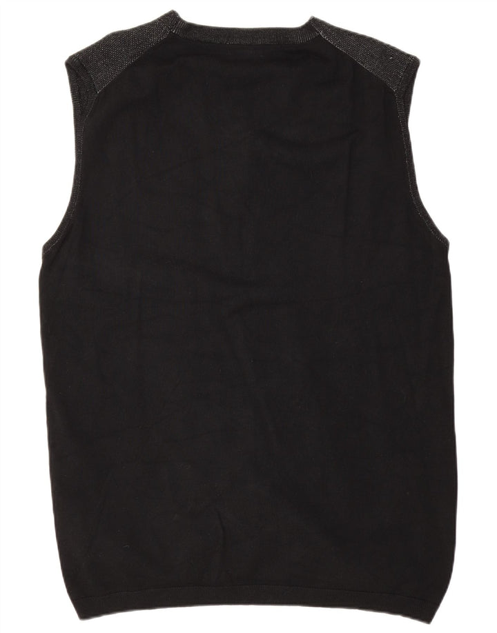 Datch Cardigan sans manches pour homme 3XL en viscose noire