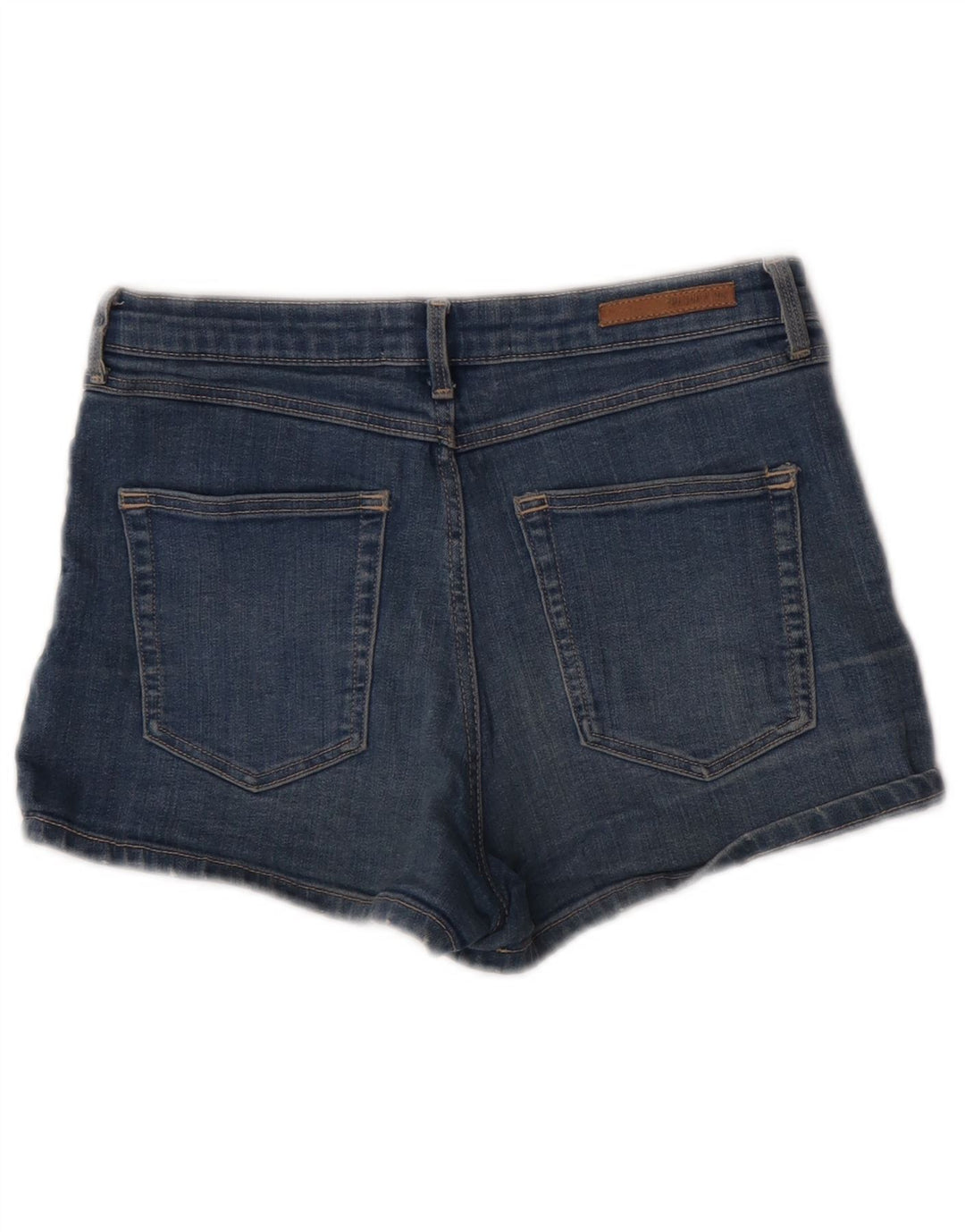 Zara Short en jean pour femme EU 38 Small W28 Bleu Coton