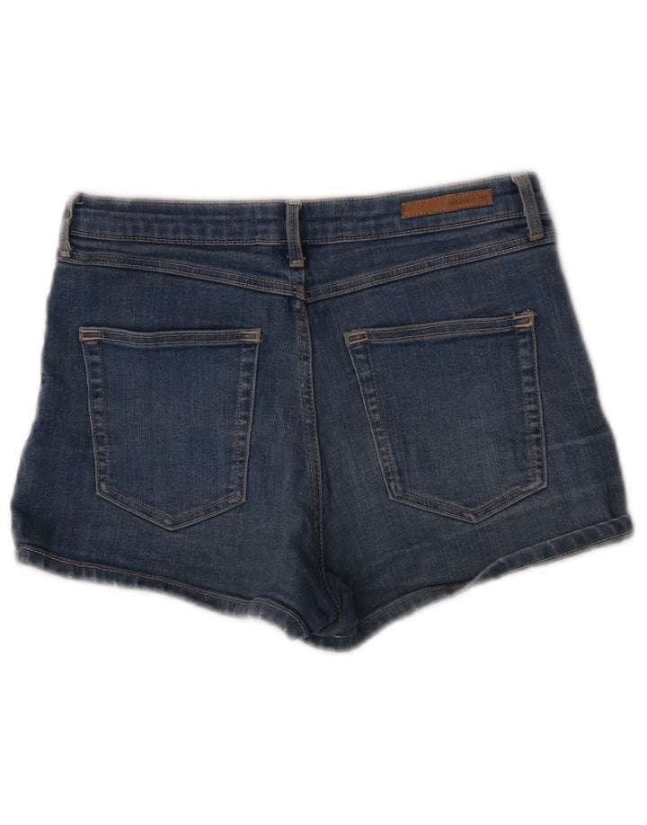 Zara Short en jean pour femme EU 38 Small W28 Bleu Coton