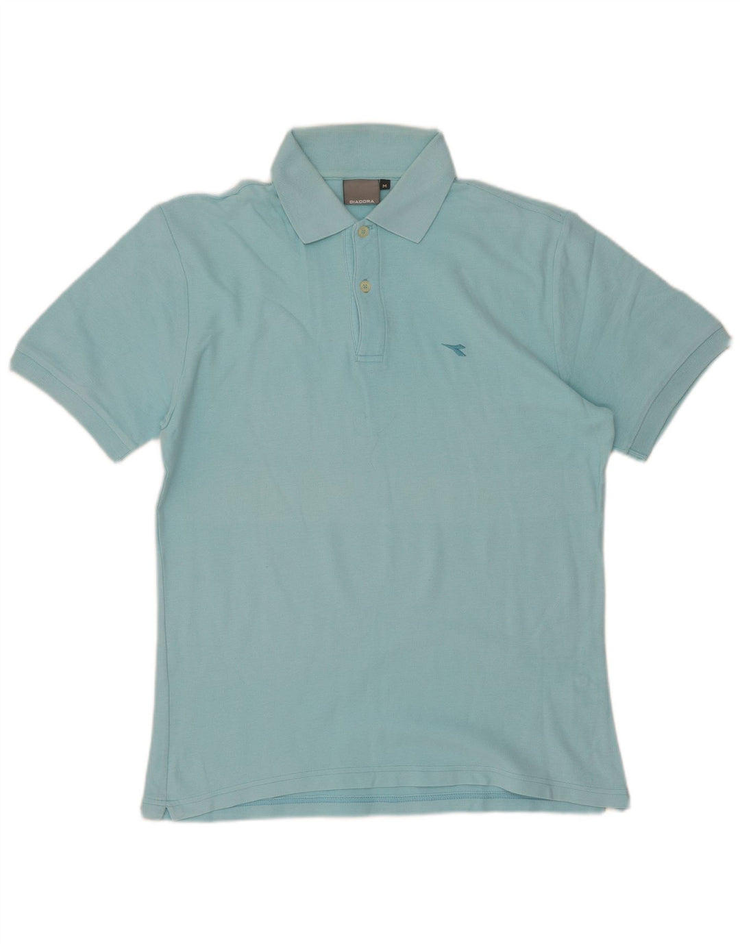 Diadora Polo Homme Bleu Moyen Coton