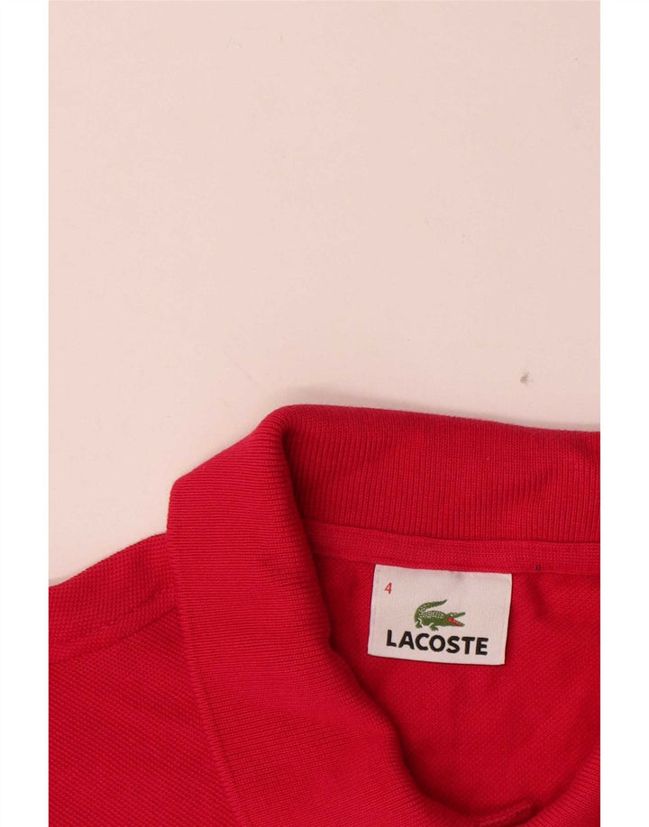 Lacoste Polo Homme Taille 4 Coton Rouge Moyen