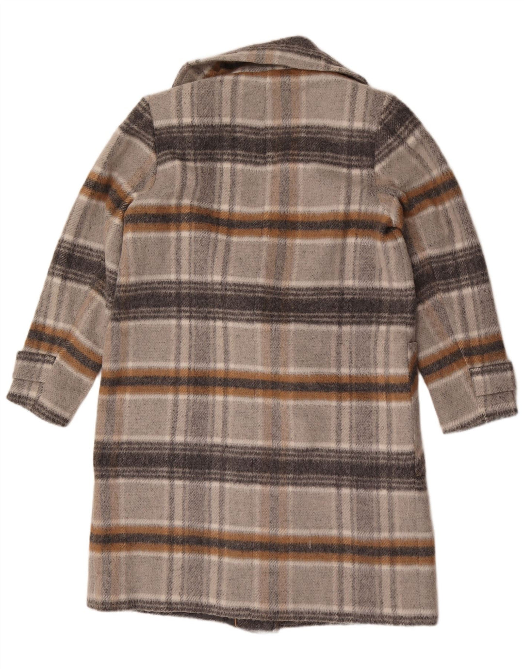 Marks & Spencer Manteau croisé pour femme UK 16 Grand carreaux gris