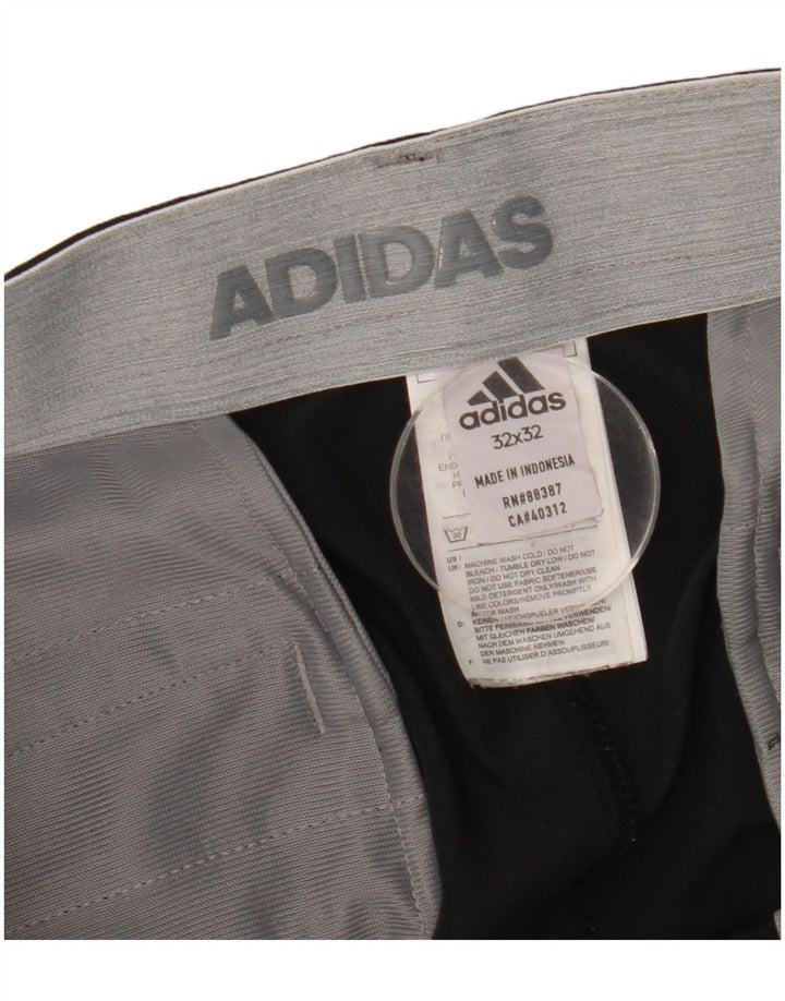 Adidas Pantalon Chino Droit Homme W32 L32 Noir Polyester