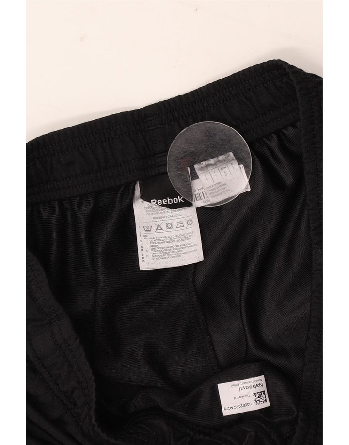 Reebok Pantalon de Survêtement Homme Large Noir Polyester