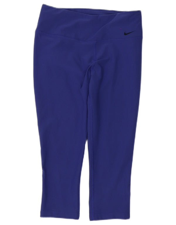 Nike Legging Capri Dri Fit pour femme UK 8 Small Violet Polyester