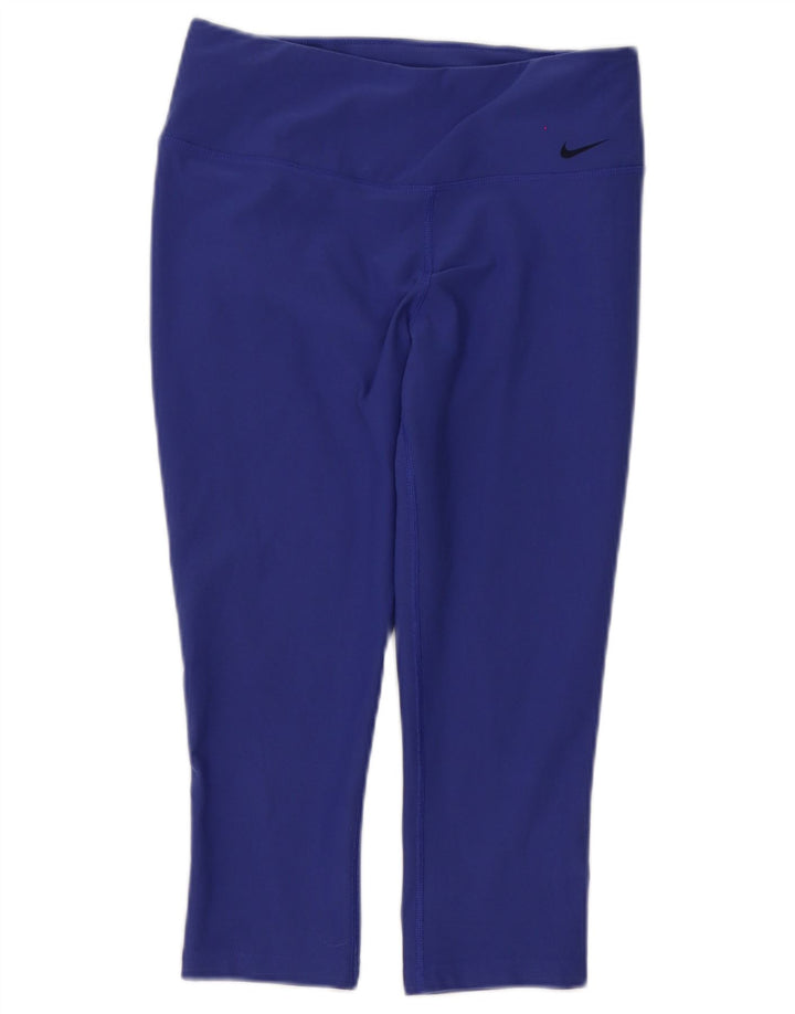 Nike Legging Capri Dri Fit pour femme UK 8 Small Violet Polyester