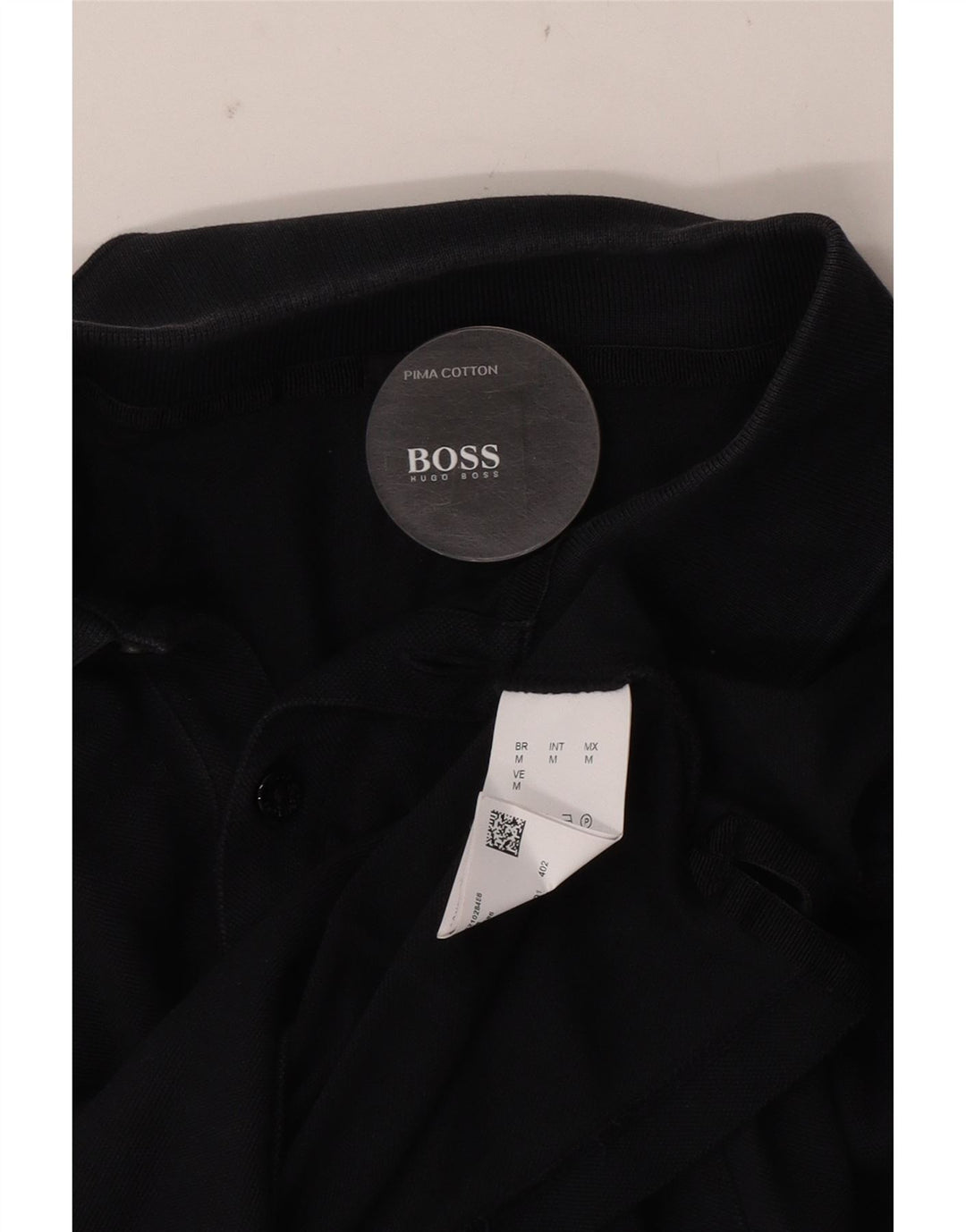 HUGO BOSS Polo Homme Noir Moyen Coton