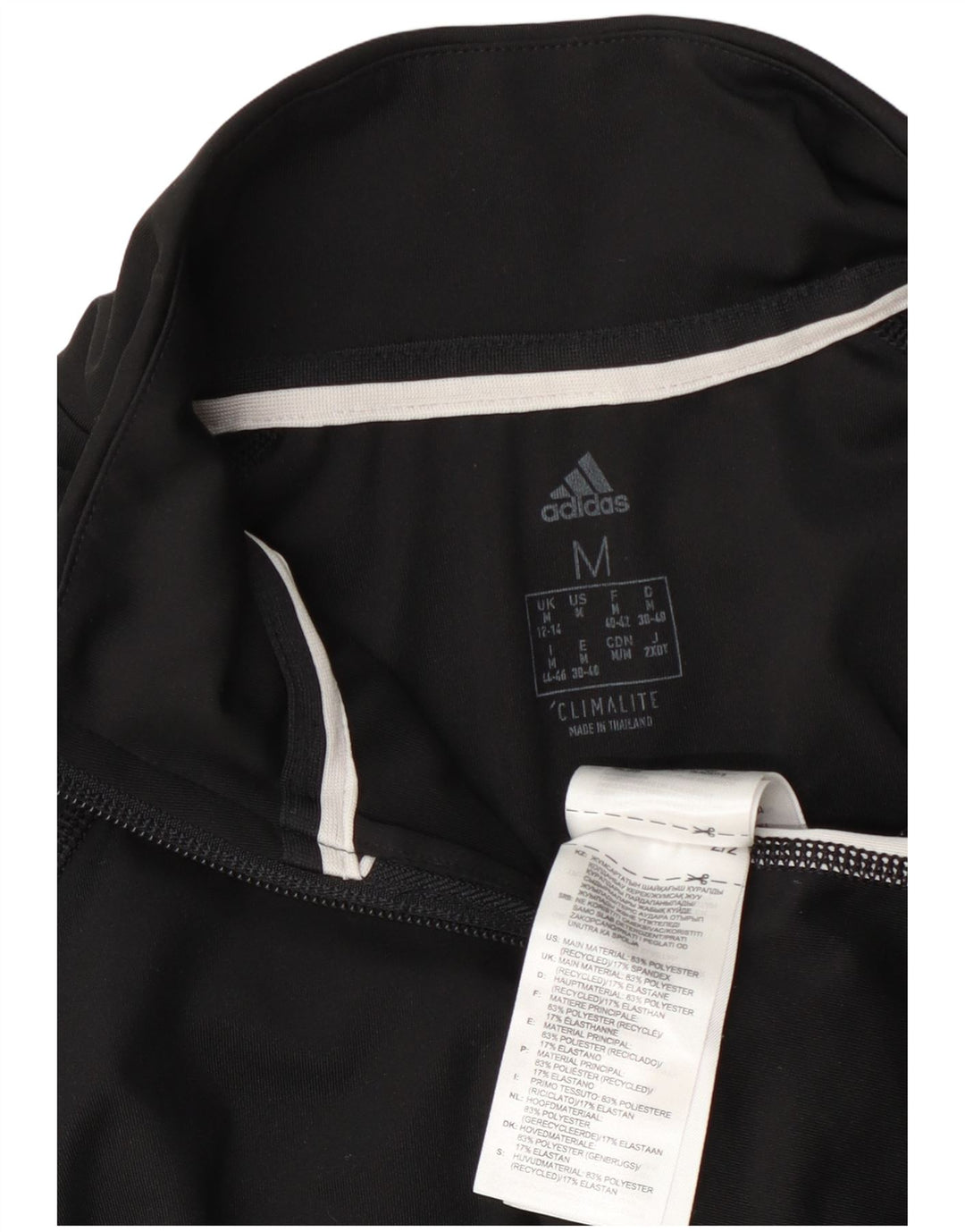 Adidas Haut de survêtement graphique pour femme UK 12/14 Noir moyen