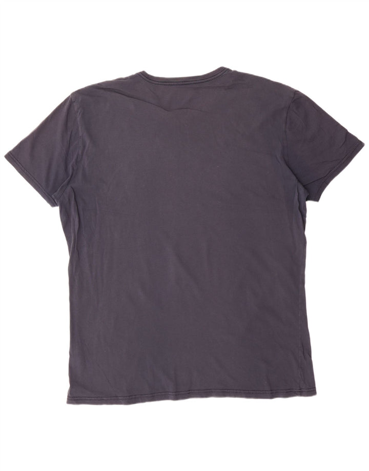 NAPAPIJRI T-Shirt Graphique Géographique Homme Bleu Marine 3XL Coton