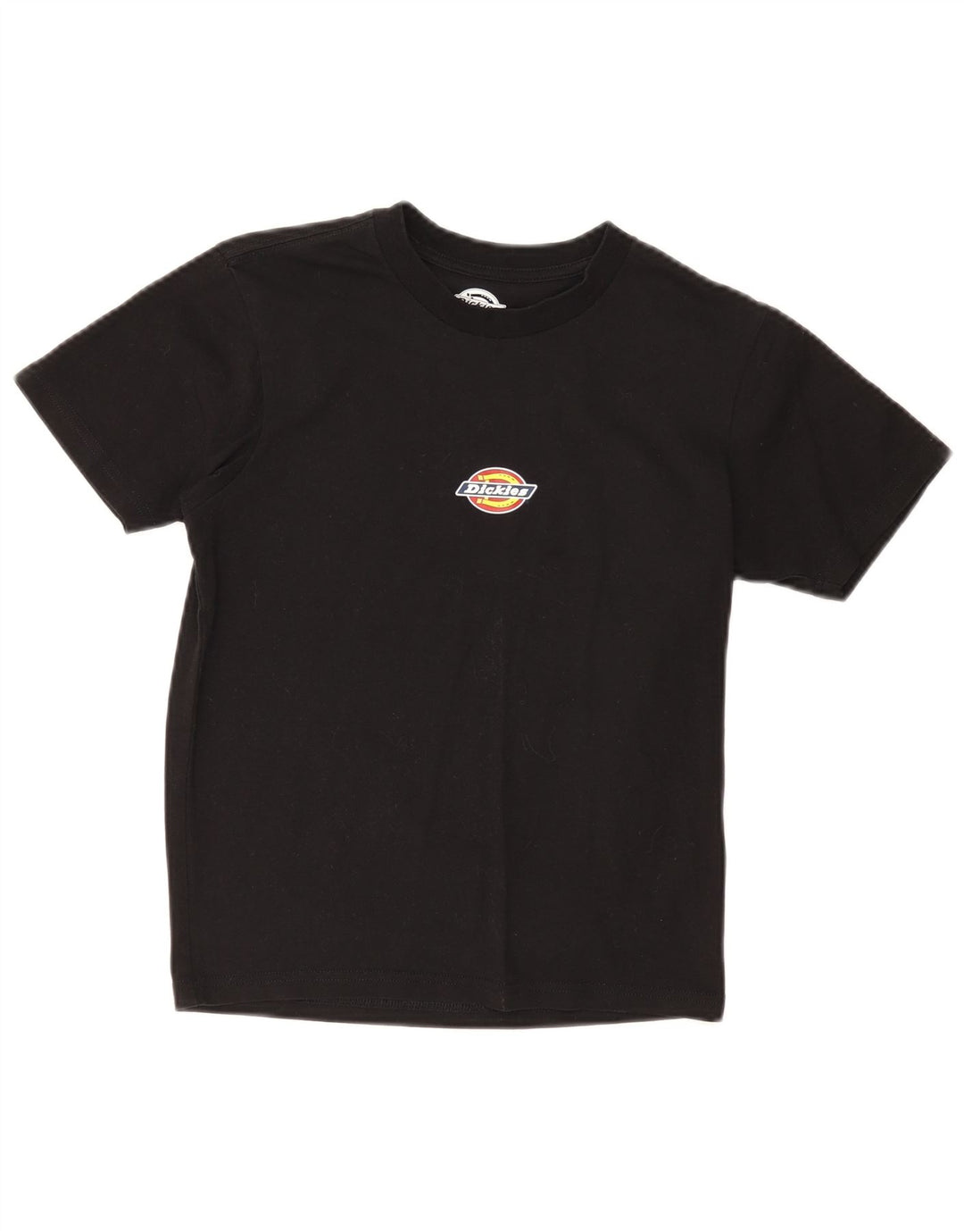 Dickies T-shirt graphique pour femme UK 12 en coton noir moyen