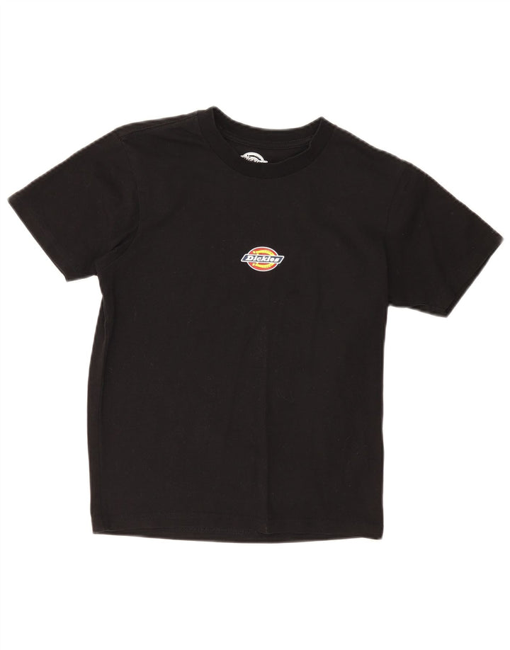 Dickies T-shirt graphique pour femme UK 12 en coton noir moyen