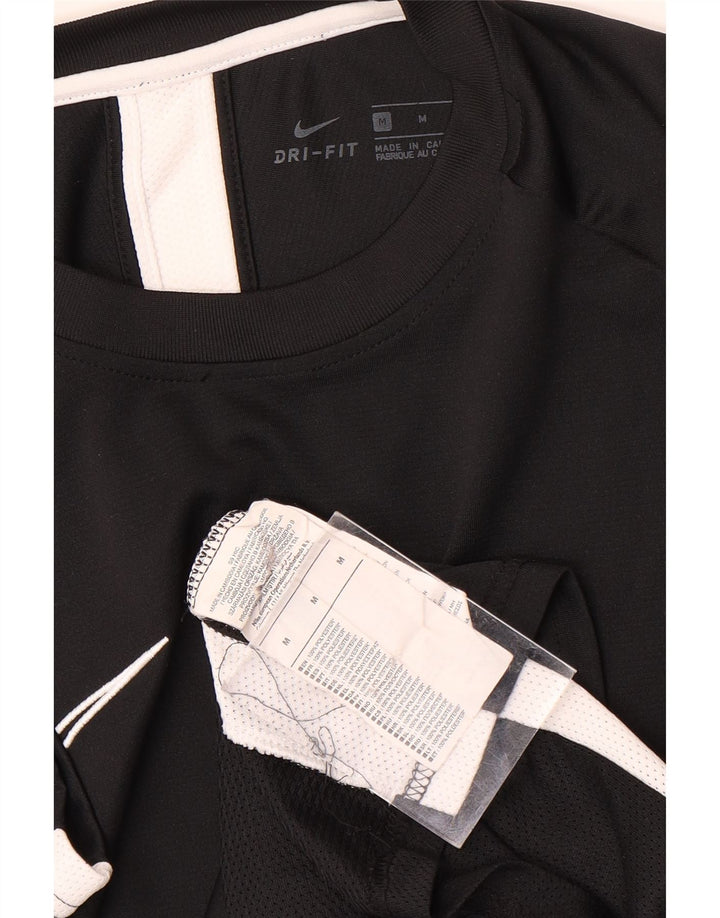 Nike Hommes Dri Fit T-Shirt Haut Noir Moyen Polyester