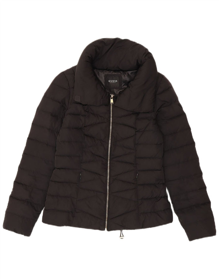 Guess Veste matelassée pour femme UK 10 Small Noir Polyester
