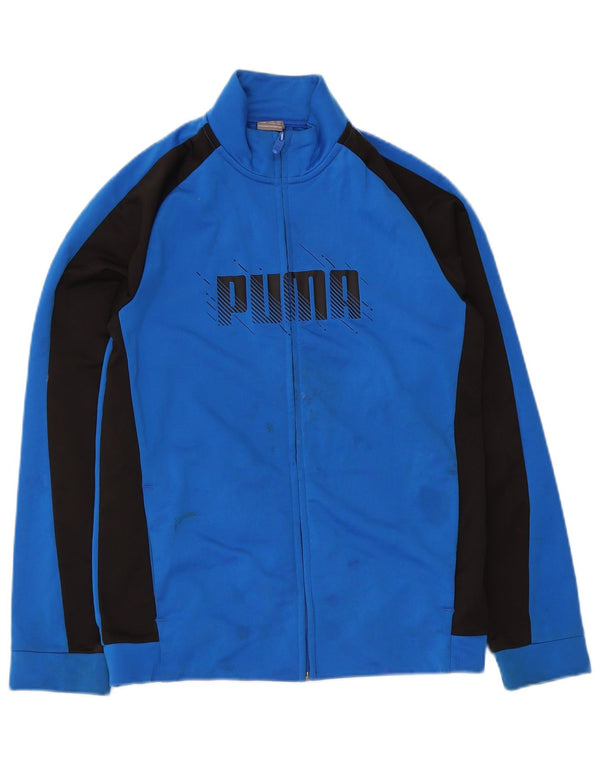 Puma Veste de Survêtement Graphique Garçon 13-14 ans Bleu Colorblock