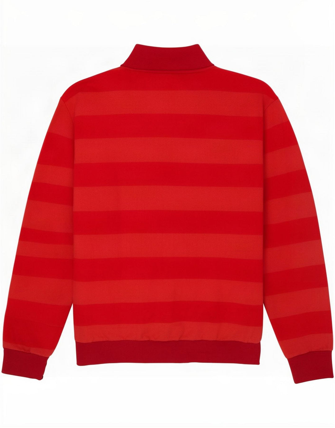 Levi's Womens Tracksuit Top Jacket UK 14 Medium Red Striped Cotton