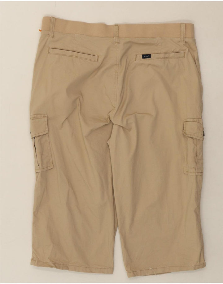 LEE Womens Bermuda Cargo Shorts US 16 2XL W36 Beige Cotton Vintage Lee and Second-Hand Lee from Messina Hembry 