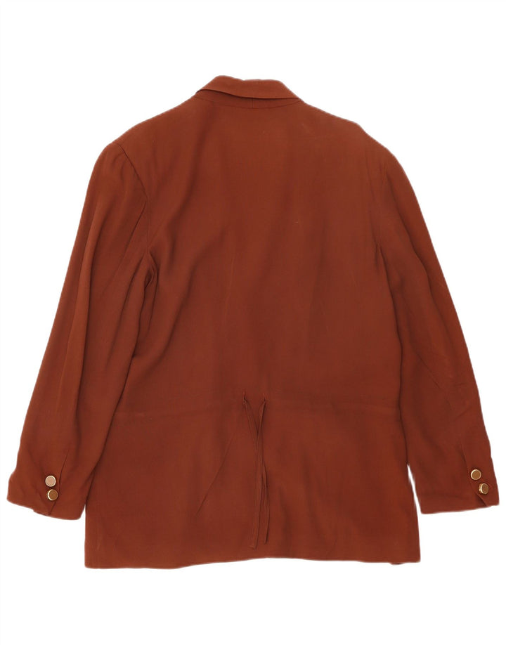 Edwige Fenech Veste Blazer Croisée Femme IT 44 Marron Moyen