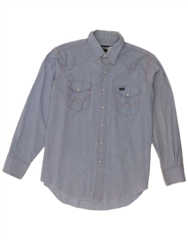 Wrangler Chemise Western Regular Fit pour Homme Taille 17 XL Bleu Polyester