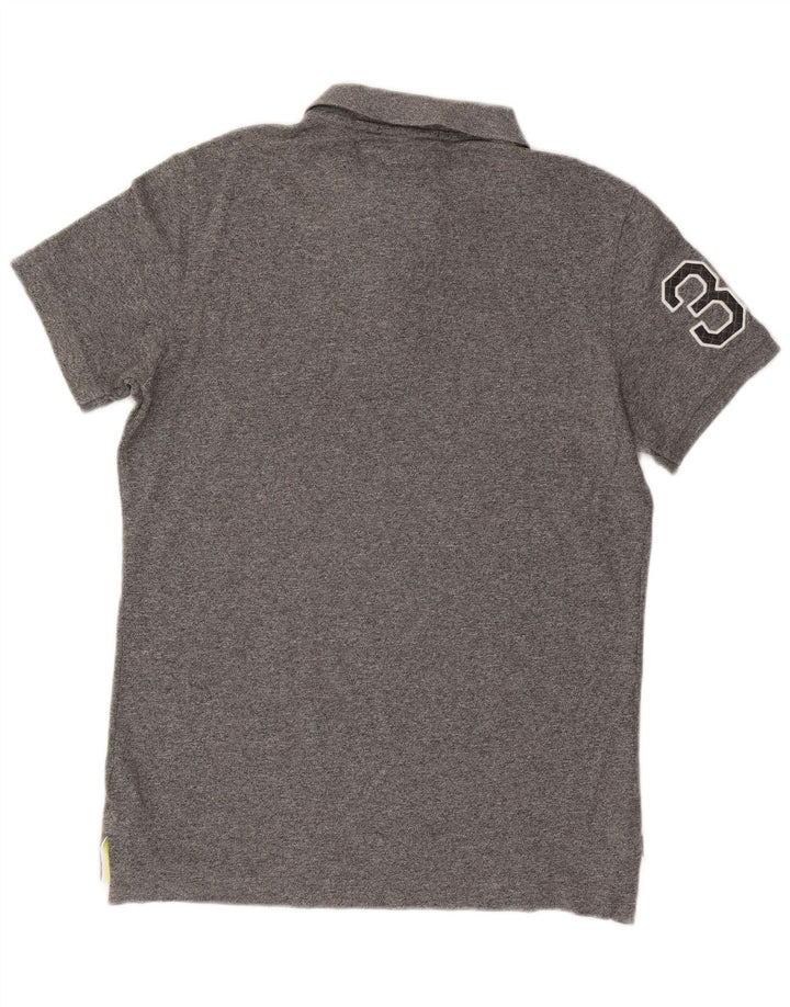 SUPERDRY Polo Homme XL Gris Coton