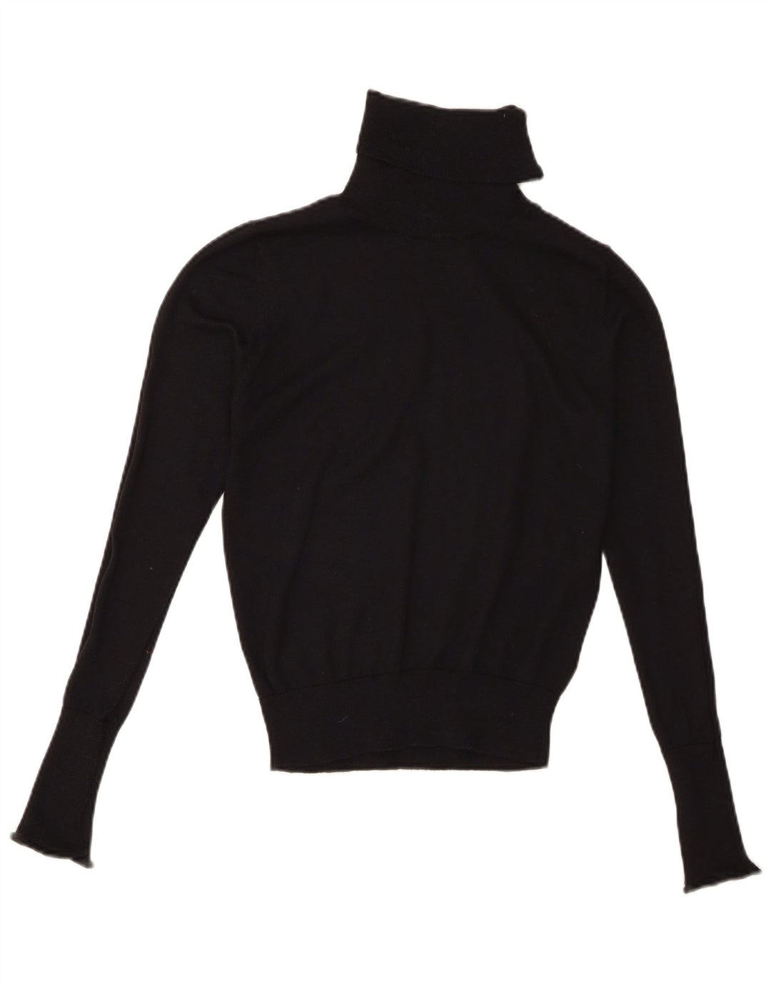 Zara Pull col roulé pour femme UK 10 Petit Noir Polyester