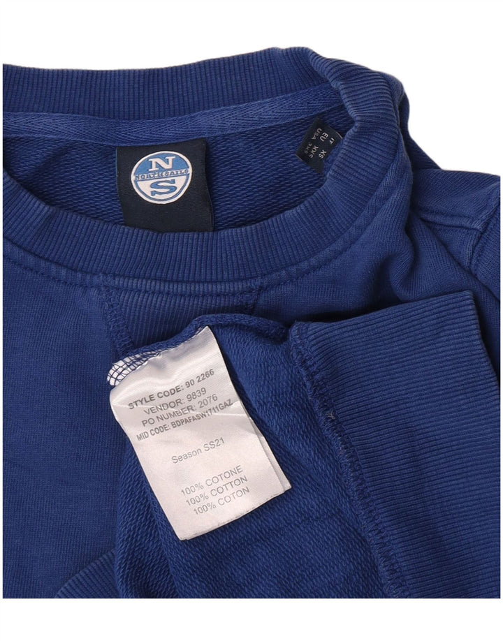 North Sails Sweat-shirt pour homme en coton bleu 2XS