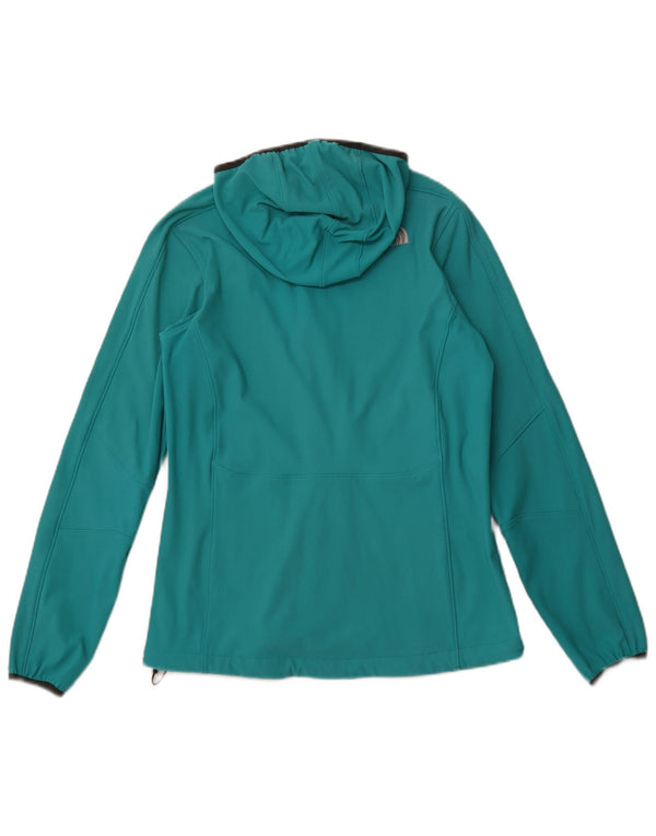 THE NORTH FACE Veste de survêtement à capuche pour femme UK 12 Turquoise moyen