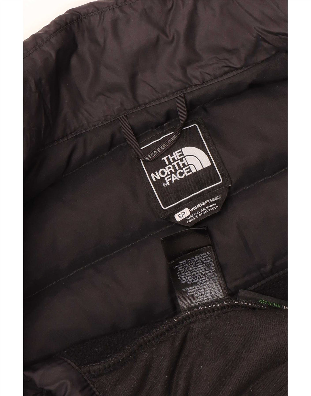 The North Face Veste matelassée surdimensionnée pour femme UK 10 Petit Noir