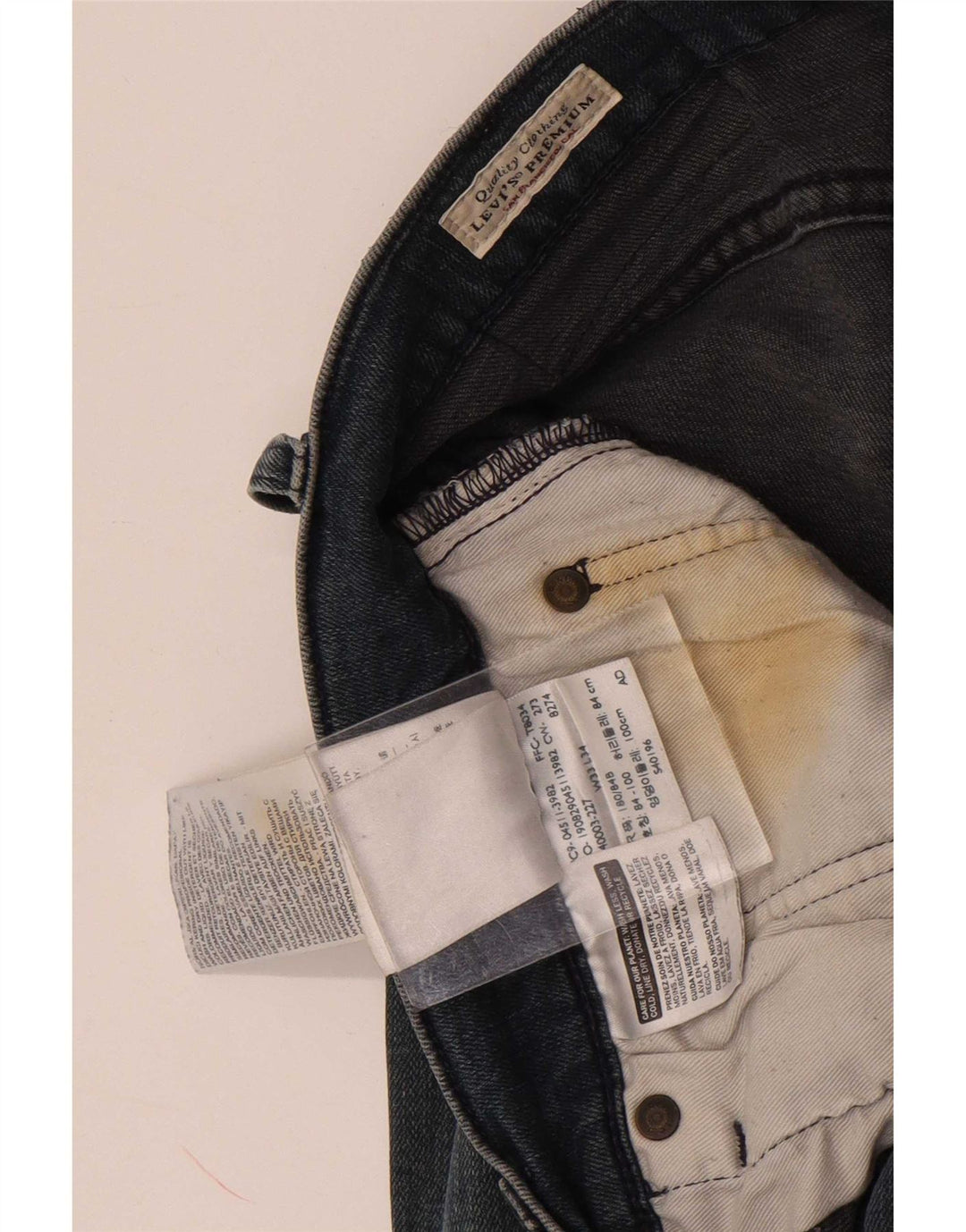 Levi's Jean Slim Homme W33 L34 Bleu Coton