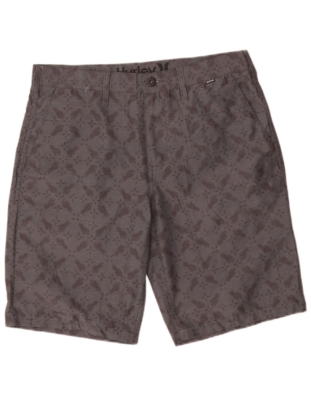 Hurley Short Chino Homme W33 Gris Moyen Géométrique Polyester
