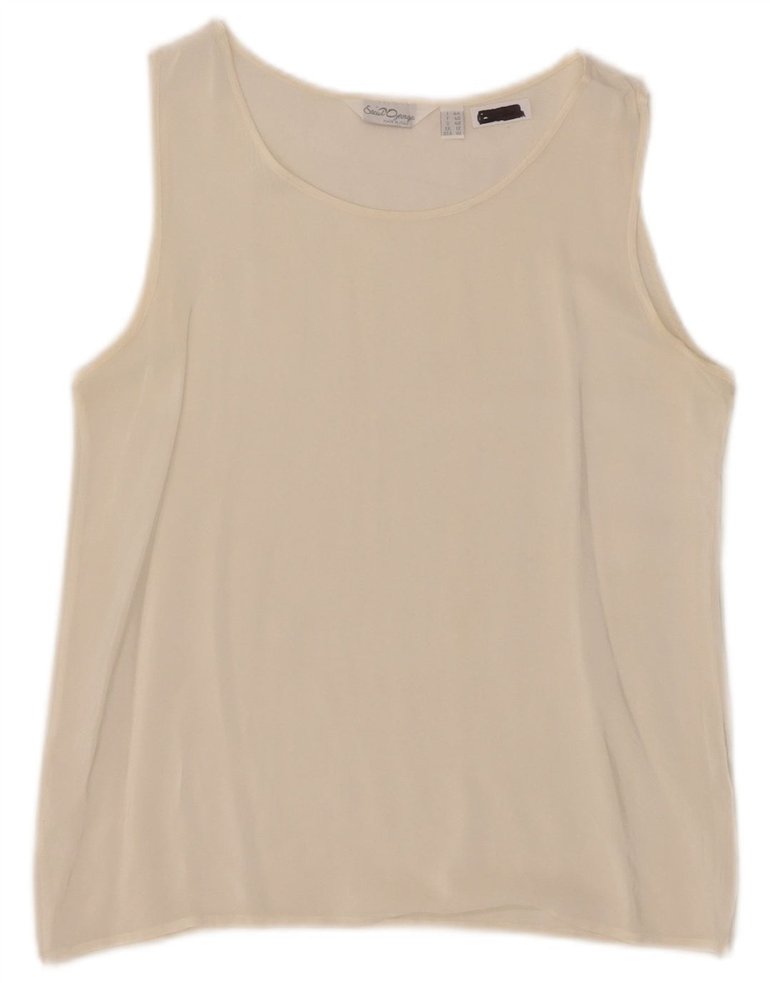 Saint George Chemisier sans manches pour femme UK 42 Medium Blanc cassé