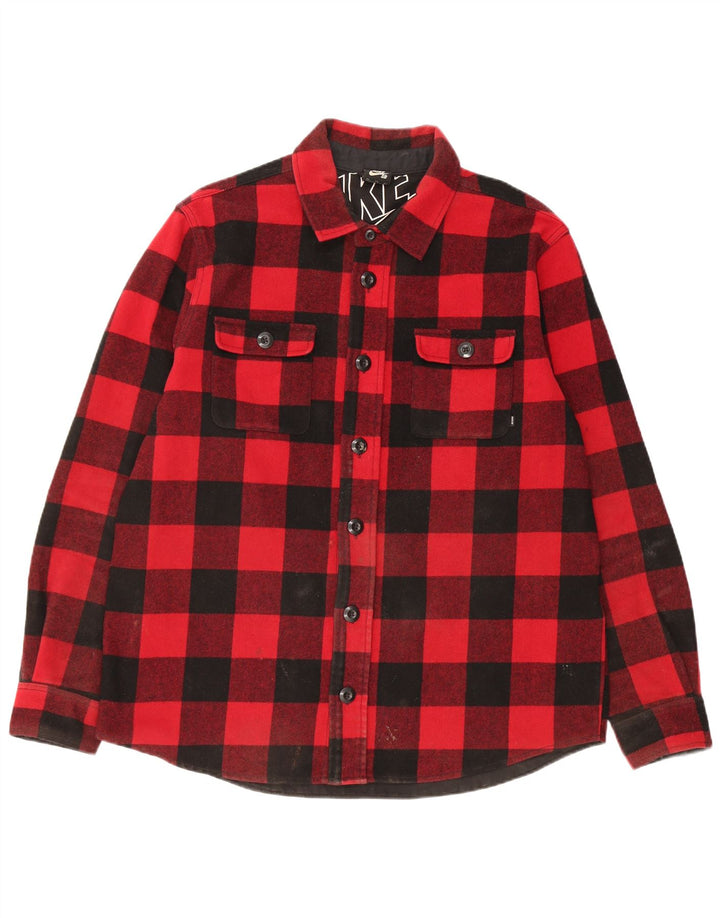 Nike Lumberjack Flannel Chemise XL Rouge Vichy Laine Homme