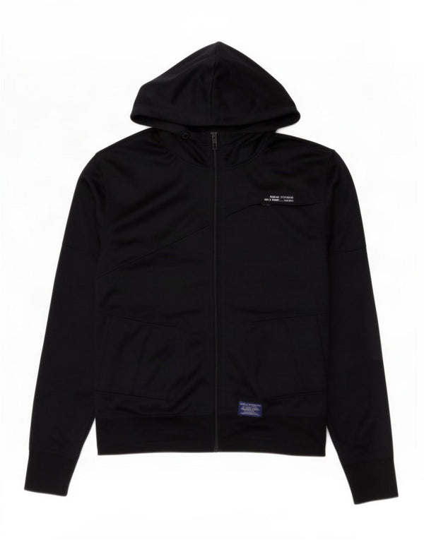 Jack & Jones Pull à capuche zippé pour homme Large Bleu marine Polyester