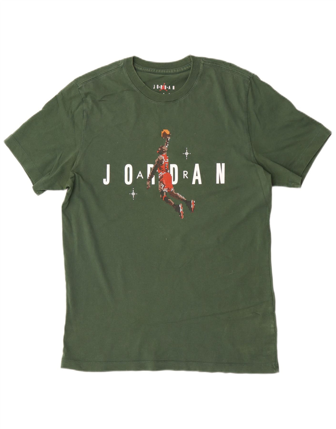 Jordan T-shirt graphique pour homme en coton vert moyen
