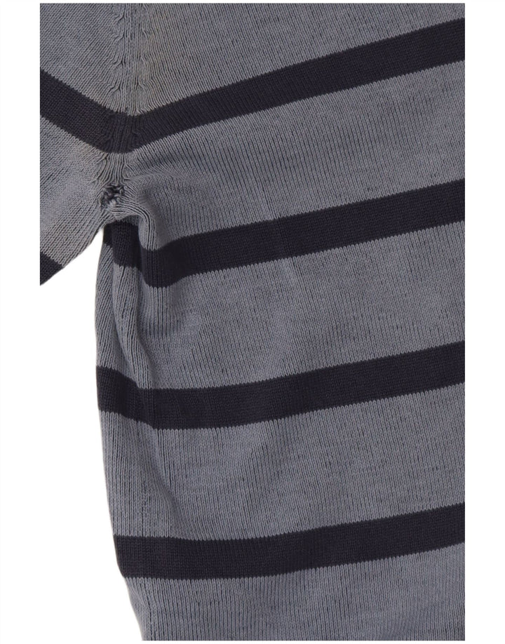 Canda Pull à col rond pour homme 2XL Bleu rayé