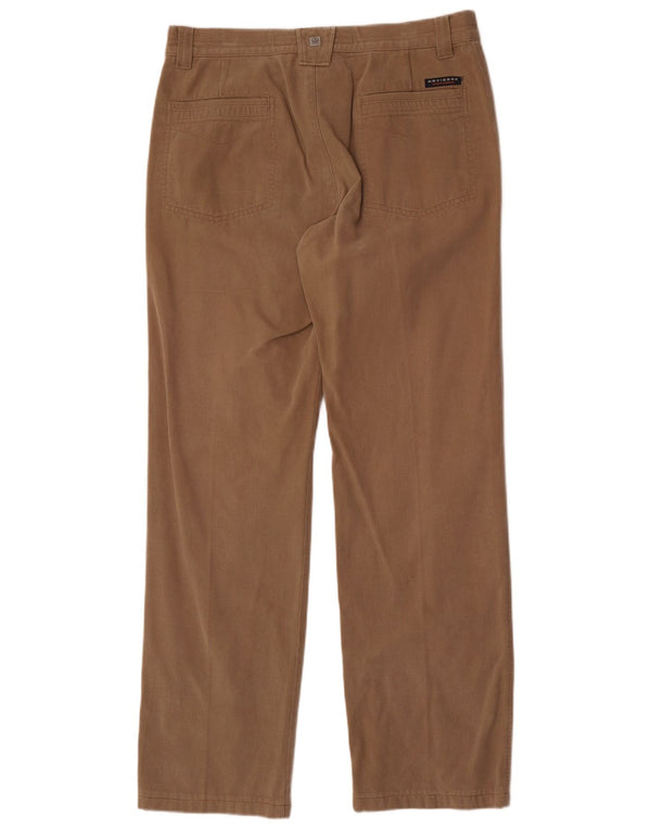 Navigare Pantalon décontracté droit pour homme IT 50 Large W34 L32 Beige Coton